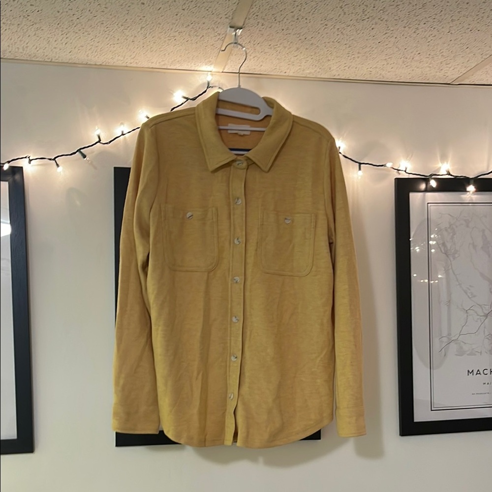 Yellow Button-Up Shirt